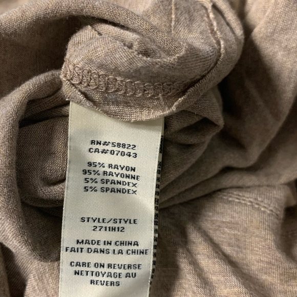 Max Studio Womens Short Heathered Tan Elastic Waist Pullon Skirt Sz L - Picture 4 of 6